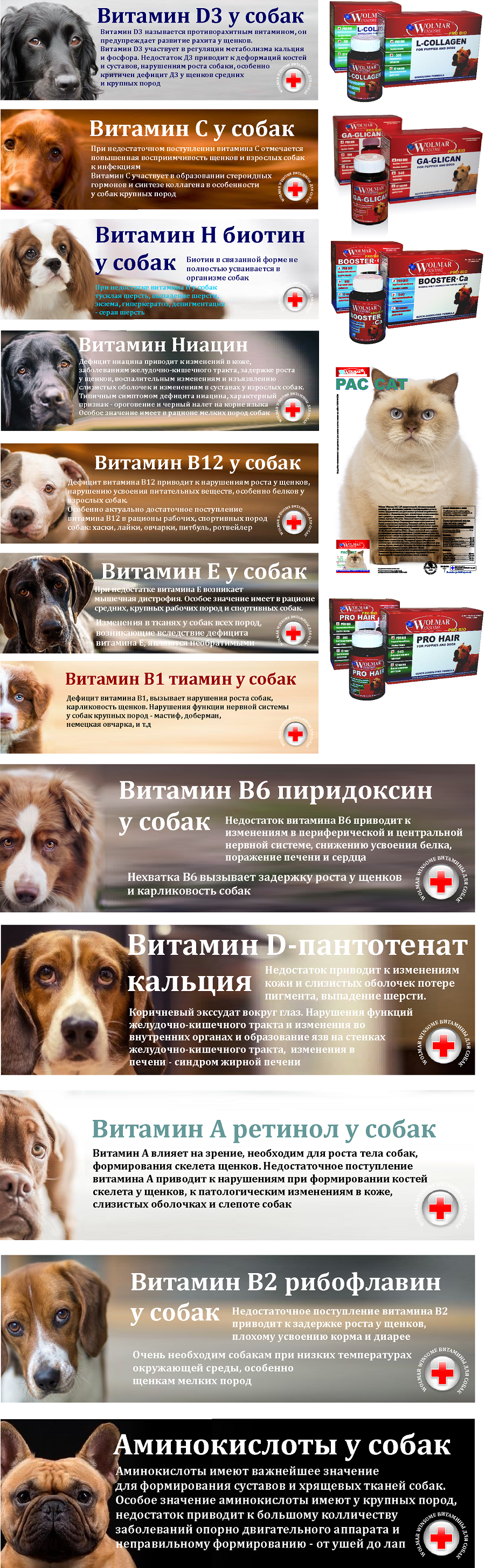 витамины для собак